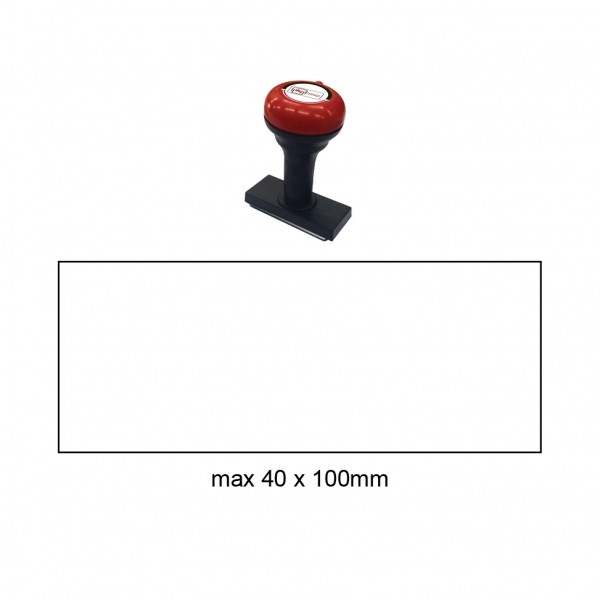 Hand Stamp MS40100R, 40x100mm